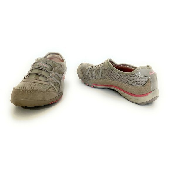 Skechers Women’s 8.5 Relaxed Fit Memory Foam Taupe Pink Slip‎ On Shoes Sneakers - Picture 4 of 10